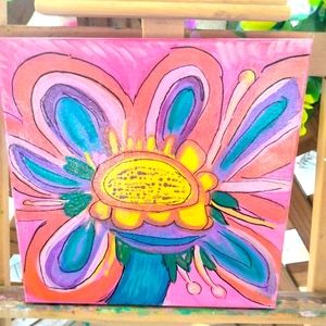 Original Art on canvas Abstract expressionism Acrylic